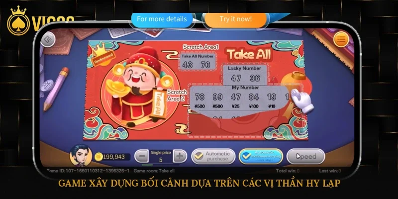 Nổ Hũ Vic88 – Săn Thưởng Cực Khủng, Hễ Quay Là Trúng 3 Game xây dựng bối cảnh dựa trên các vị thần Hy Lạp